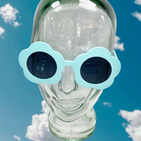 Blue Flower Power Sunglasses - Picture 2 of 11